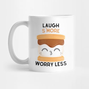 Laugh S'More Worry Less - Cuddly Marshmallow Face Mug